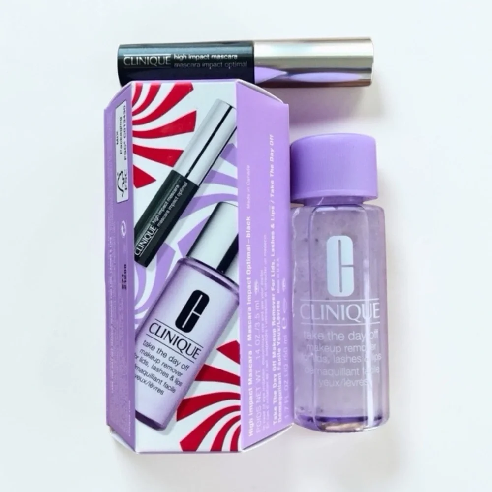 🆕Clinique Black High Impact Mascara and Take the Day Off Makeup Remover